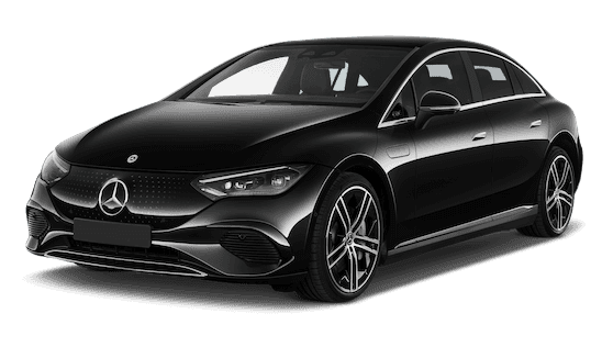 mercedes benz eqe frontansicht in schwarz