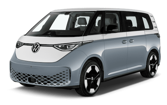 vw id buzz frontansicht in blau und weiss vw id buzz frontansicht in blau und weiss