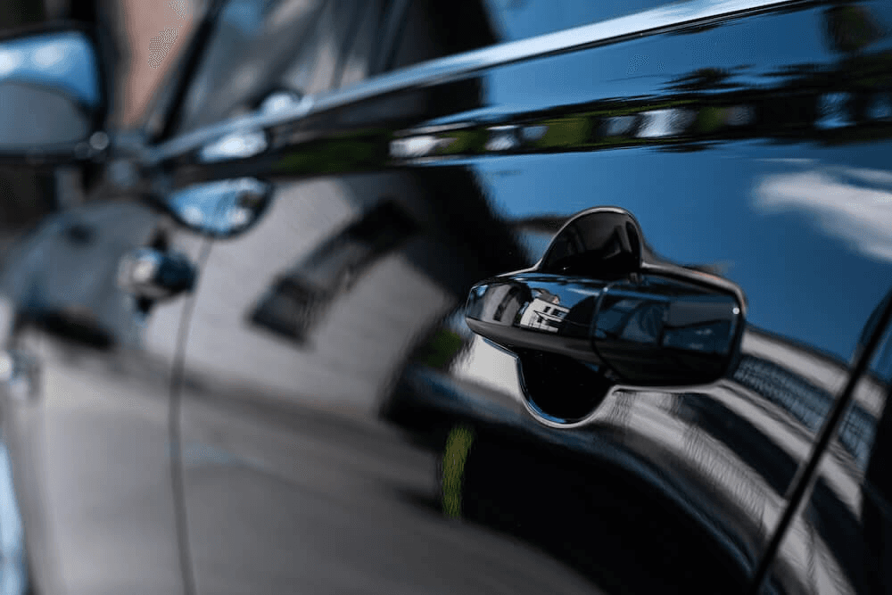 schwarze autofarbe