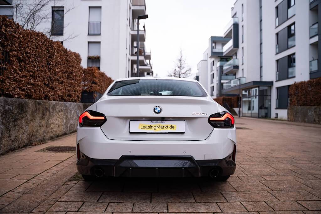 BMW 220i Heckansicht BMW 220i Heckansicht