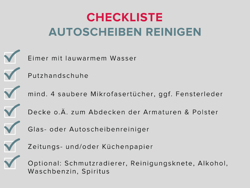 checkliste zum autoscheiben reinigen checkliste zum autoscheiben reinigen