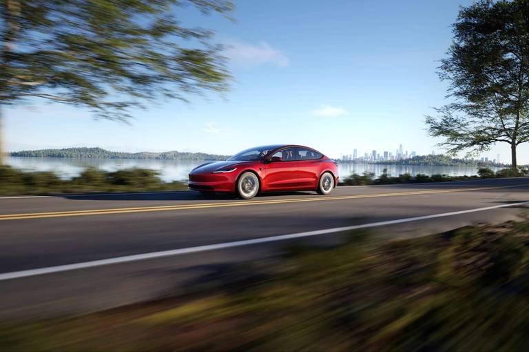 tesla model 3 highland test