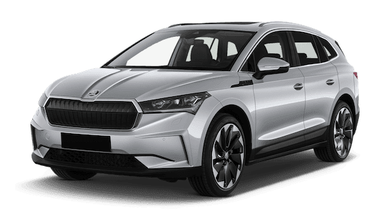 skoda enyaq in grau frontansicht