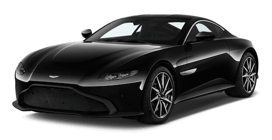 aston martin frontansicht in schwarz