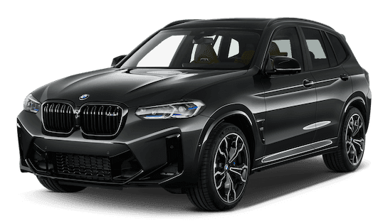 bmw x3 m frontansicht in grau
