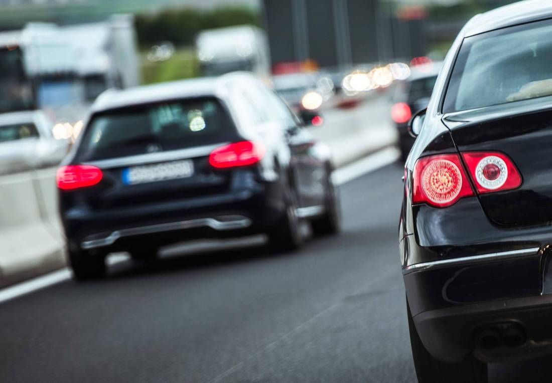 spurwechsel auf der autobahn