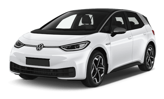 vw id 3 in weiss frontansicht