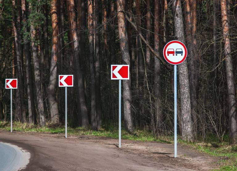 ueberholverbot auf der landstrasse