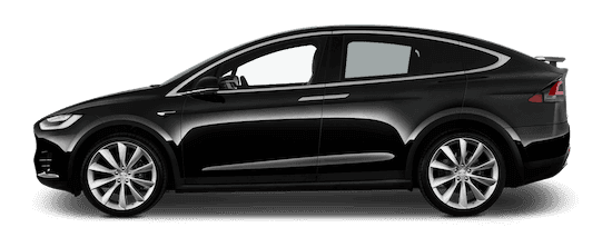 tesla model x seitenansicht