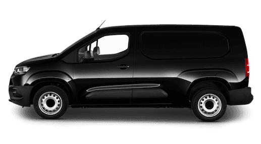 toyota proace city seitenansicht in schwarz