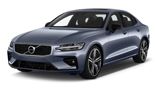 volvo s60 frontansicht in metallic blau