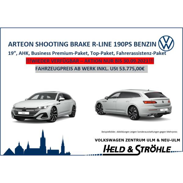 Foto - Volkswagen Arteon Shooting Brake R-Line 2,0 l TSI 190 PS SONDERMODELL AHK, NAV, 19", Business, Top-Paket uvm