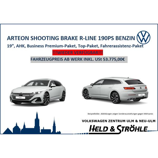 Foto - Volkswagen Arteon Shooting Brake R-Line 2,0 l TSI 190 PS SONDERMODELL AHK, NAV, 19", Business, Top-Paket uvm