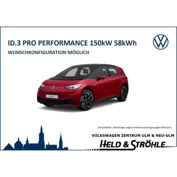 Foto - Volkswagen ID.3 Pro Performance 150 kW (204 PS) 58kWh MJ23 #Gewerbeleasing