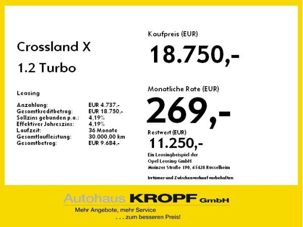 Foto - Opel Crossland X 1.2 Turbo 2020 LED/Navi/SHZ/LHZ/PDC