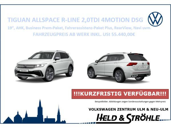Foto - Volkswagen Tiguan Allspace R-Line KURZFRISTIG VERFÜGBAR! SONDERMODELL 2,0 lTDI 4M 150 PS DSG  AHK, NAV, 19", Business uvm