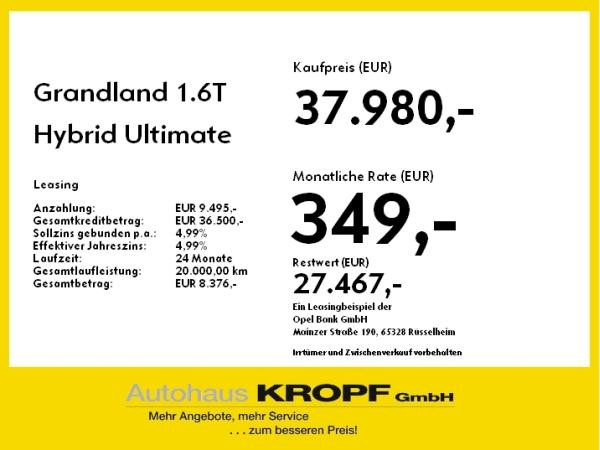 Foto - Opel Grandland 1.6T Hybrid Ultimate LED,2xKamera