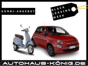 Fiat 500 Club + Vespa Primavera ❗️Kombi-Angebot - exklusiv & einzigartig ❗️▪️BLACK LEASING WEEK▪️