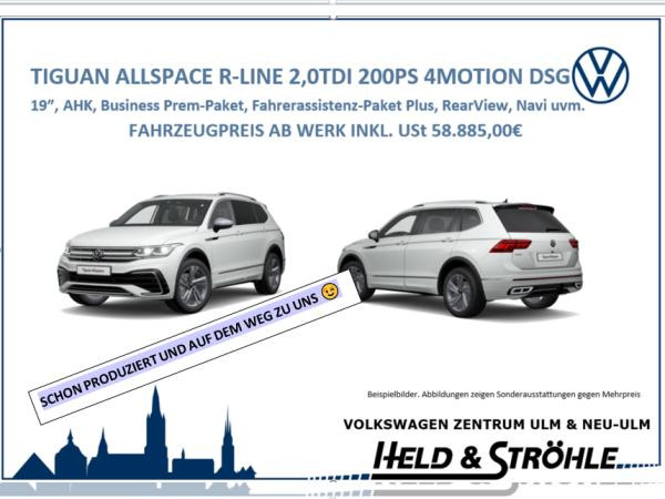 Volkswagen Tiguan Allspace R-Line SONDERMODELL 2,0 l TDI 4M 200 PS DSG  AHK, NAV, 19", Business uvm
