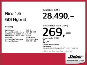 Kia Niro 1.6 GDI Hybrid Edition 7 *konfigurierbar*