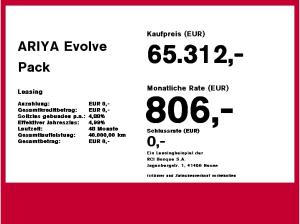 Nissan Ariya Evolve Pack Bestellfahrzeug