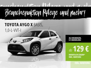 Foto - Toyota Aygo X Basis*ab 129-,*AKTION-PFLEGE*inkl.WARTUNG*KURZFRISTIG VERFÜGBAR*