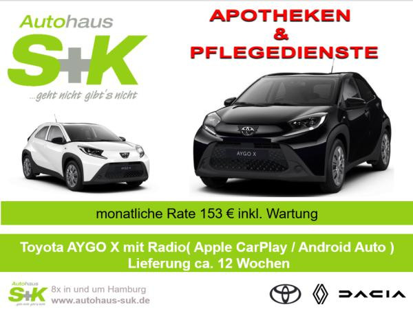 Toyota Aygo X mit Radio(AndroidAuto/AppleCarplay)  - KURZFRISTIG VERFÜGBAR - INKL. WARTUNG - SMARTPHONE ANBINDUN