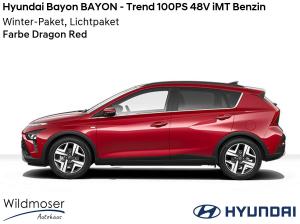 Hyundai Bayon ❤️ BAYON - Trend 100PS 48V iMT Benzin ⏱ 9 Monate Lieferzeit ✔️ mit 2 Zusatz-Paketen