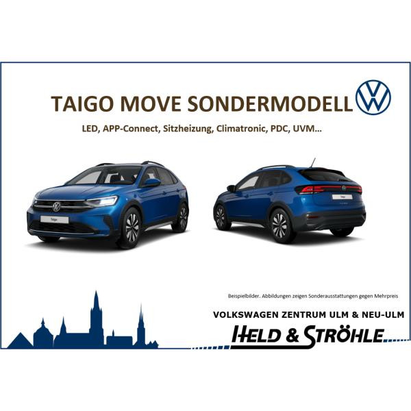 Foto - Volkswagen Taigo MOVE Sondermodell 1,0 l 70 kW (95 PS) 5-Gang  ⚡️SONDERMODELL⚡️