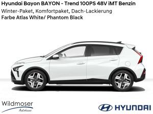 Hyundai Bayon ❤️ BAYON - Trend 100PS 48V iMT Benzin ⏱ 9 Monate Lieferzeit ✔️ mit 3 Zusatz-Paketen