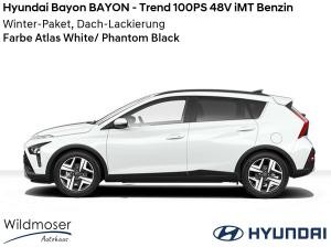 Hyundai Bayon ❤️ BAYON - Trend 100PS 48V iMT Benzin ⏱ 9 Monate Lieferzeit ✔️ mit 2 Zusatz-Paketen