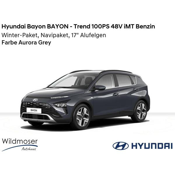 Foto - Hyundai Bayon ❤️ BAYON - Trend 100PS 48V iMT Benzin ⏱ 9 Monate Lieferzeit ✔️ mit 3 Zusatz-Paketen