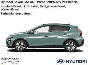 Hyundai Bayon ❤️ BAYON - Prime 120PS 48V iMT Benzin ⏱ 9 Monate Lieferzeit ✔️ mit 4 Zusatz-Paketen