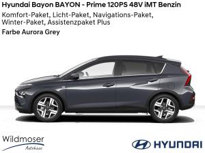 Hyundai Bayon ❤️ BAYON - Prime 120PS 48V iMT Benzin ⏱ 9 Monate Lieferzeit ✔️ mit 5 Zusatz-Paketen