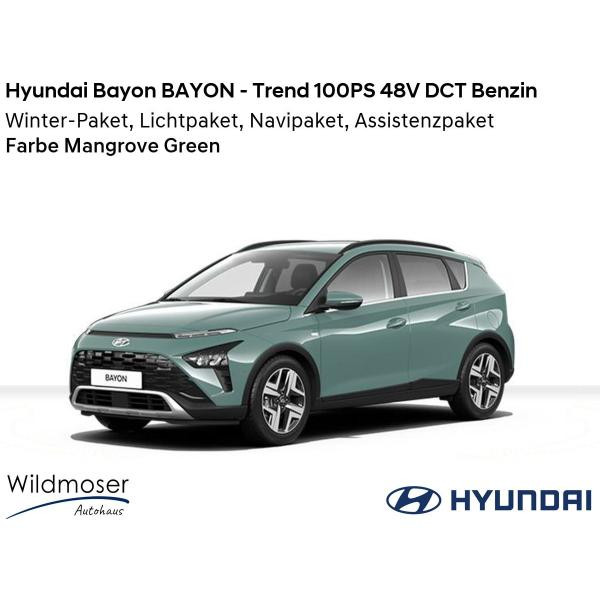 Foto - Hyundai Bayon ❤️ BAYON - Trend 100PS 48V DCT Benzin ⏱ 9 Monate Lieferzeit ✔️ mit 4 Zusatz-Paketen