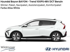 Hyundai Bayon ❤️ BAYON - Trend 100PS 48V DCT Benzin ⏱ 9 Monate Lieferzeit ✔️ mit 4 Zusatz-Paketen