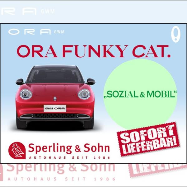 Foto - Ora Funky Cat 400 PRO ✔️❗420Km Reichweite 63 kWh❗ ✔️"SOZIAL&MOBIL-Prämie"
