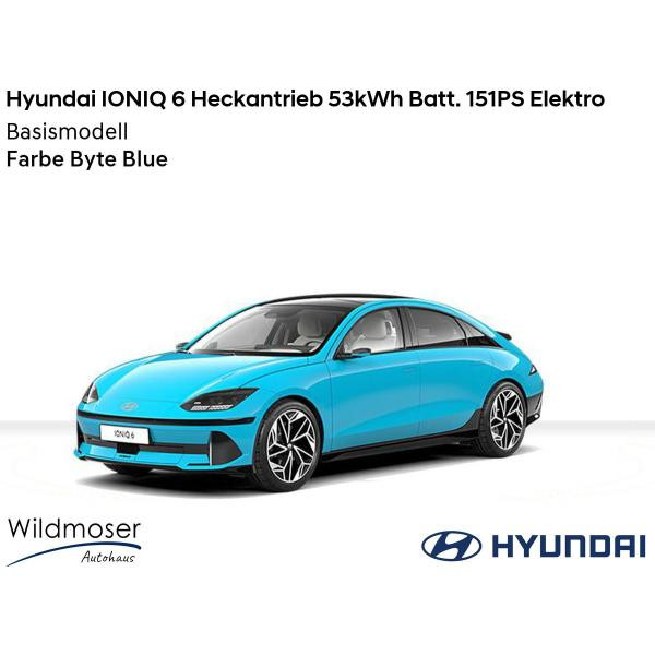 Foto - Hyundai IONIQ 6 ⚡ Heckantrieb 53kWh Batt. 151PS Elektro ⏱ 8 Monate Lieferzeit ✔️ Basismodell