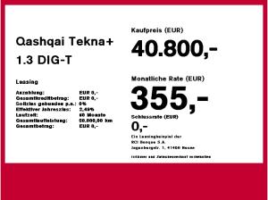 Nissan Qashqai Tekna+ 1.3 DIG-T 4x4 sofort verfügbar!