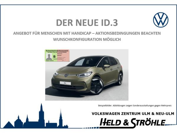 Foto - Volkswagen ID.3 2023⚡️Pro 150 kW (204 PS) 58 kWh⚡️ #MENSCHEN-MIT-HANDICAP