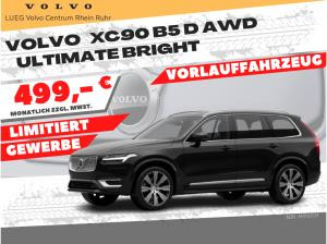 Foto - Volvo XC 90 B5 D AWD Ultimate Bright | NUR für Handwerksbetriebe| Vorlauffahrzeuge | AHK| Standheizung|