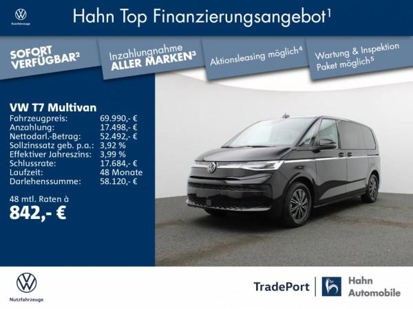 ⇒ Leasing-Angebote für VW T7 Multivan 2.0 TDI, 2023, 150PS/1968kW