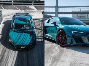 Audi R8 V10 performance Green Hell NEU: FLXBL LEASING