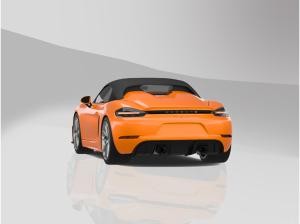 Porsche Boxster 718 Orange mit Klappenabgas. FLXBL Leasing
