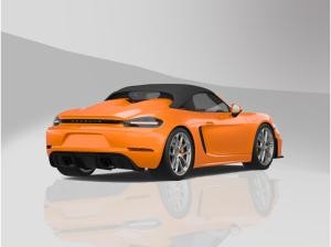 Porsche Boxster 718 Orange mit Klappenabgas. FLXBL Leasing