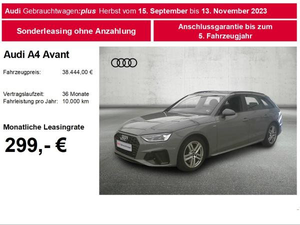 Audi A4 für 299,00 € brutto leasen