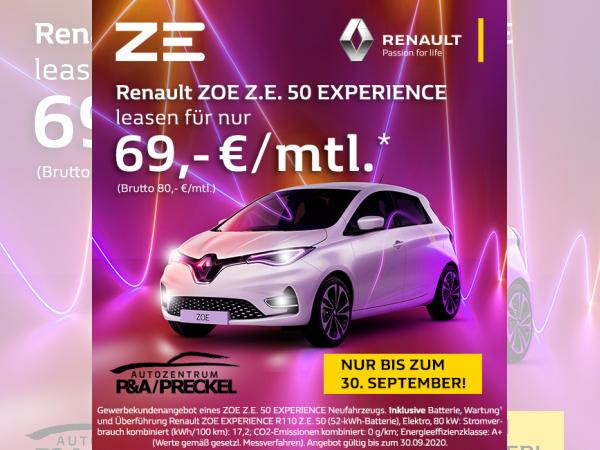 Foto - Renault ZOE EXPERIENCE !!!SONDERAKTION!!! BIS zum 30.09.