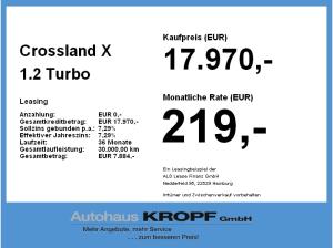 Opel Crossland X 1.2 Turbo Edition LED,SHZ,Tempomat