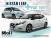 Foto - Fiat 500 Hybrid "Lounge" + Nissan Leaf ZE1 40kWh "VISIA" Klima etc. nur bis Samstag