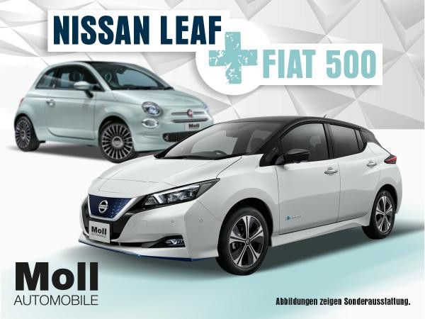 Foto - Fiat 500 Hybrid "Lounge" + Nissan Leaf ZE1 40kWh "VISIA" Klima etc. nur bis Samstag